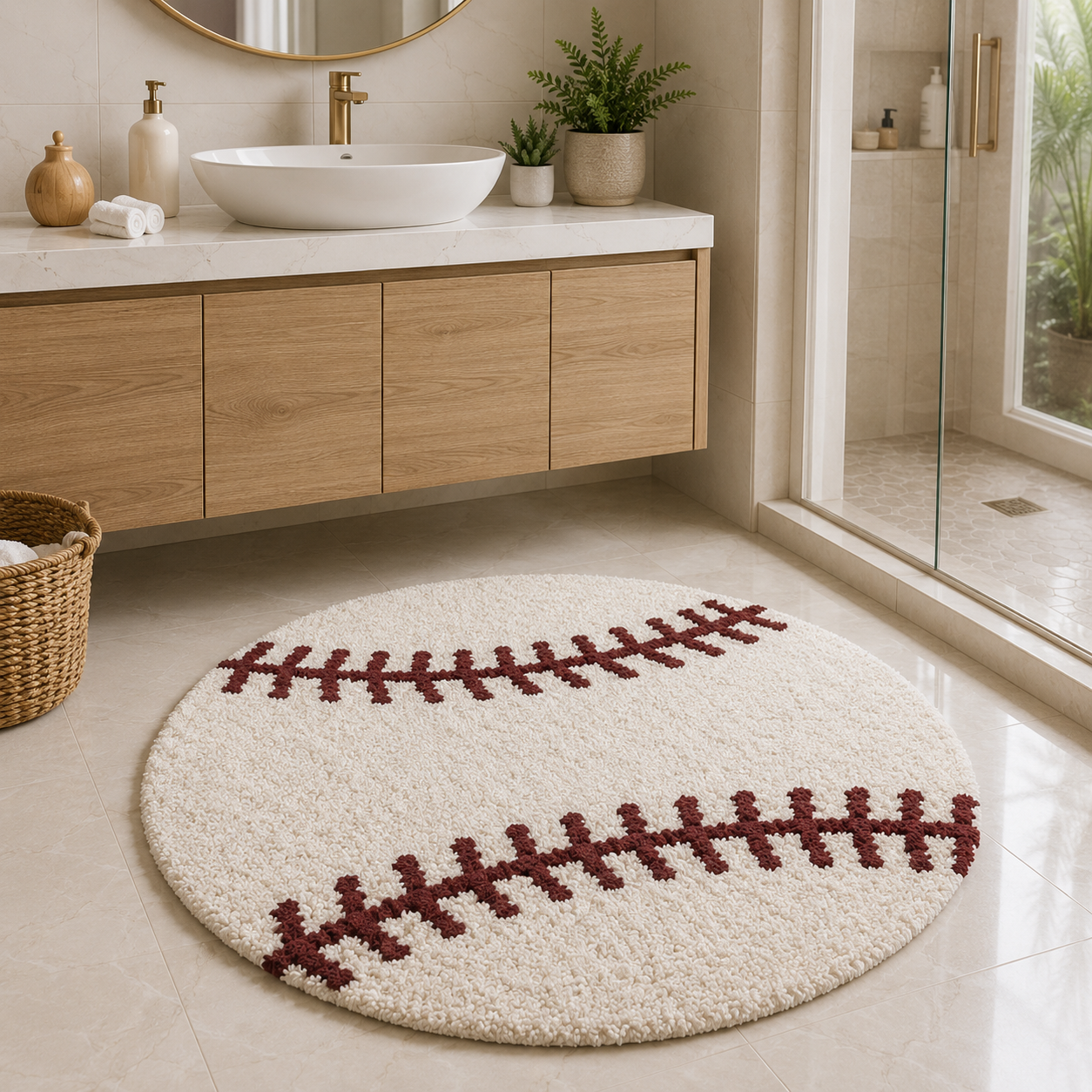 LAYANCA Baseball Rug