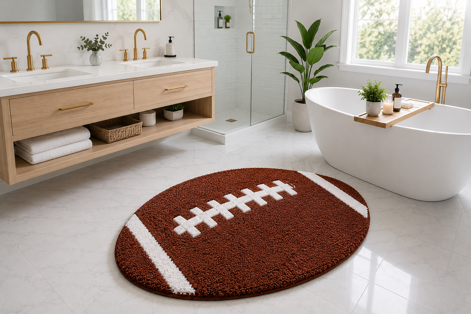 LAYANCA Football Rug